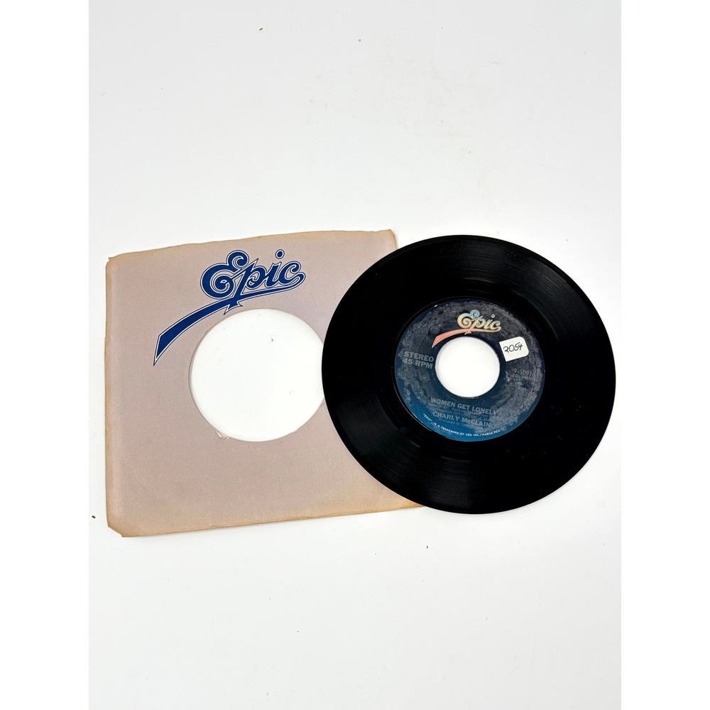 Charly McClain Women Get Lonely 45 RPM 7" Vinyl Single Epic Record